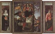Madonna in der Gloriole mit Heiligen Domenicho Ghirlandaio